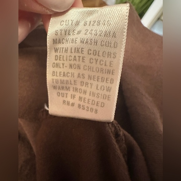 Barbara Lesser Vintage Long Sleeve Tunic Copper Metallic Top - Picture 6 of 8